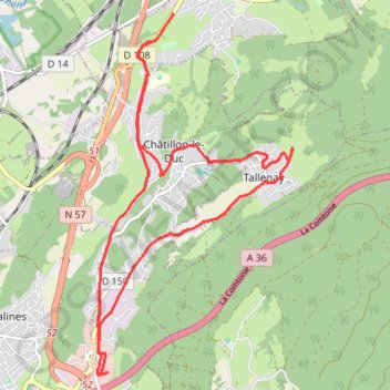 Itinéraire Cyril_Bailly_2024-10-29_16-28-24, distance, dénivelé, altitude, carte, profil, trace GPS