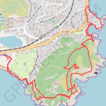 Itinéraire Dramont - le tour du Dramont, distance, dénivelé, altitude, carte, profil, trace GPS