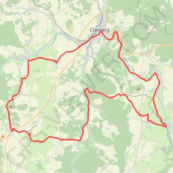 Itinéraire Circuit du canal du Nivernais - Varzy, distance, dénivelé, altitude, carte, profil, trace GPS