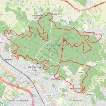 Itinéraire MaxiCross de Bouffémont, distance, dénivelé, altitude, carte, profil, trace GPS