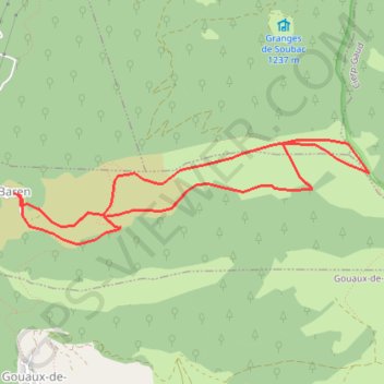 Itinéraire Mail de la Pique depuis Baren, distance, dénivelé, altitude, carte, profil, trace GPS