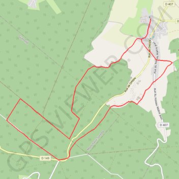 Itinéraire Circuit de la Rieuse - Rieux, distance, dénivelé, altitude, carte, profil, trace GPS