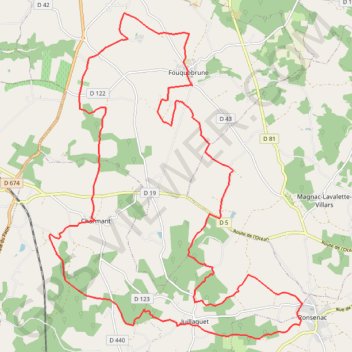 Itinéraire Charmant 31 kms, distance, dénivelé, altitude, carte, profil, trace GPS