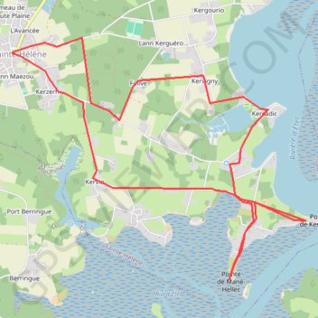 Itinéraire Randonnée à Sainte Helene, distance, dénivelé, altitude, carte, profil, trace GPS