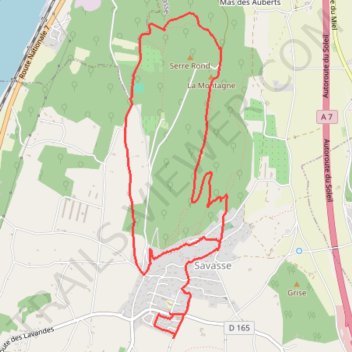 Itinéraire Savasse, distance, dénivelé, altitude, carte, profil, trace GPS