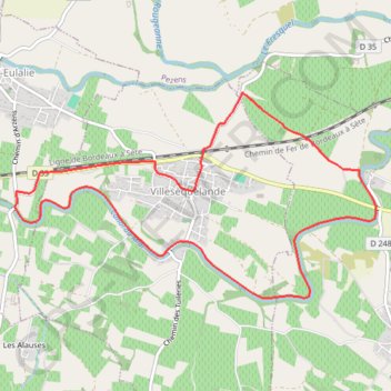 Itinéraire Villesèquelande_9,5km, distance, dénivelé, altitude, carte, profil, trace GPS