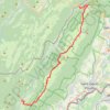 Itinéraire Mijoux - Chezery - 1 nuit - 30km, distance, dénivelé, altitude, carte, profil, trace GPS