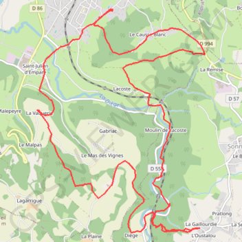 Itinéraire Catherine_Delmas_2022-12-08_13-53-25 (2) (1), distance, dénivelé, altitude, carte, profil, trace GPS