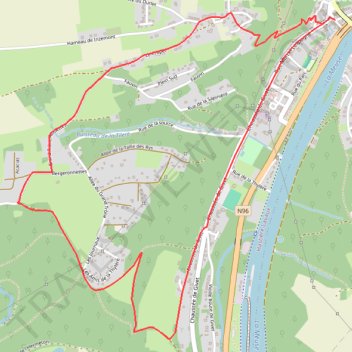 Itinéraire HASTIERE-Les Journaux ( variante courte ), distance, dénivelé, altitude, carte, profil, trace GPS