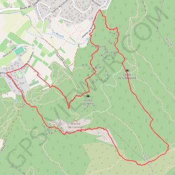 Itinéraire Par la Gorge de Badarel et les Rochers de Baude, distance, dénivelé, altitude, carte, profil, trace GPS