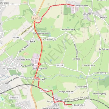 Itinéraire 2026 LIAISON PARC ASSIS ES1, distance, dénivelé, altitude, carte, profil, trace GPS