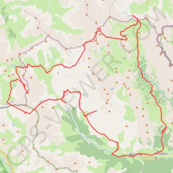Itinéraire Circuit Thabor - Cerces, distance, dénivelé, altitude, carte, profil, trace GPS