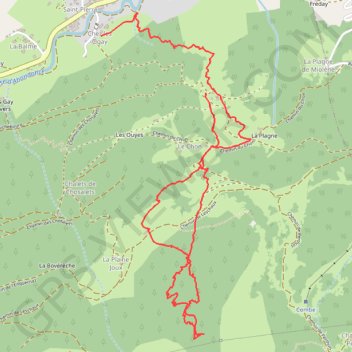 Itinéraire Ski de Rando - départ Richebourg, distance, dénivelé, altitude, carte, profil, trace GPS