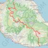 Itinéraire Traversée de l'Île de la Réunion, distance, dénivelé, altitude, carte, profil, trace GPS