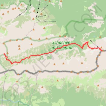 Itinéraire Via-Alpina R45-R46 - Meiler Hutte - Knorr Hutte, distance, dénivelé, altitude, carte, profil, trace GPS