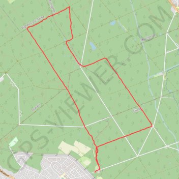 Itinéraire Marche nordique en forêt de Sénart, distance, dénivelé, altitude, carte, profil, trace GPS