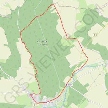 Itinéraire Circuit des Templiers - Lucheux, distance, dénivelé, altitude, carte, profil, trace GPS