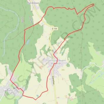 Itinéraire Chemins du Cœur des Vosges - Le Montet, distance, dénivelé, altitude, carte, profil, trace GPS