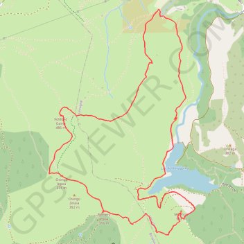 Itinéraire Munhoa et Xoldoko Gaina en circuit depuis Le Filtre, distance, dénivelé, altitude, carte, profil, trace GPS
