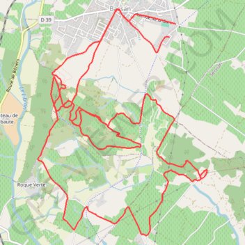 Itinéraire Boucle VTT depuis Bassan, distance, dénivelé, altitude, carte, profil, trace GPS