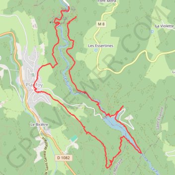 Itinéraire Marche à Rochetaillée, distance, dénivelé, altitude, carte, profil, trace GPS