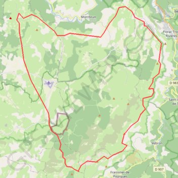 Itinéraire Causse Méjean, distance, dénivelé, altitude, carte, profil, trace GPS