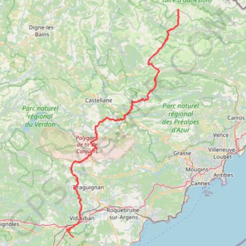 Itinéraire TracerItineraire(1), distance, dénivelé, altitude, carte, profil, trace GPS