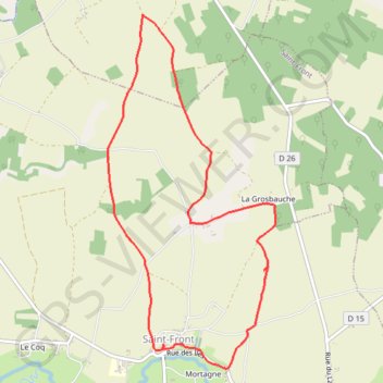 Itinéraire track, distance, dénivelé, altitude, carte, profil, trace GPS