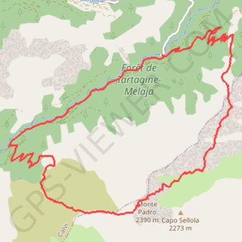 Itinéraire monte padru été 2024/2 quelques améliorations de l’itinéraire, distance, dénivelé, altitude, carte, profil, trace GPS