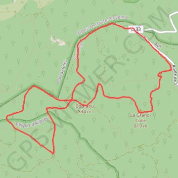 Itinéraire Les Méritants La grande colle, distance, dénivelé, altitude, carte, profil, trace GPS