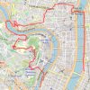 Itinéraire Course à pied dans Lyon, distance, dénivelé, altitude, carte, profil, trace GPS