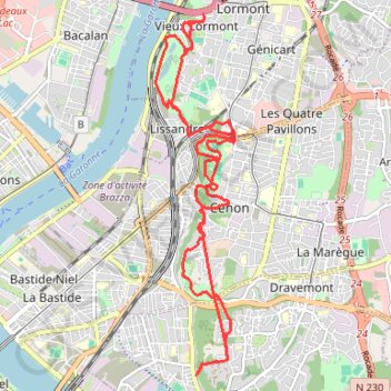 Itinéraire Running, distance, dénivelé, altitude, carte, profil, trace GPS