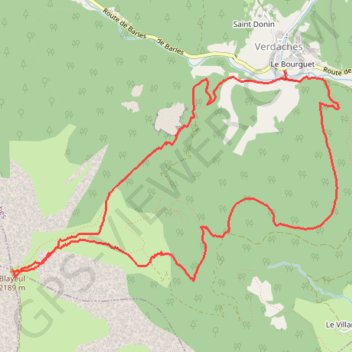 Itinéraire Le Blayeul, distance, dénivelé, altitude, carte, profil, trace GPS