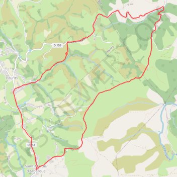 Itinéraire Boucle Saint-Martin-d’Arberoue, Isturits, Orègue et retour par les crêtes de Saint-Martin-d’Arberoue, distance, dénivelé, altitude, carte, profil, trace GPS