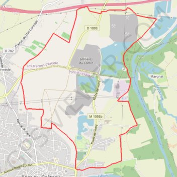 Itinéraire Les Madeleines Pont-du-Château, distance, dénivelé, altitude, carte, profil, trace GPS