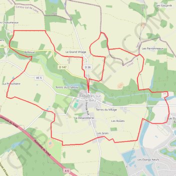 Itinéraire Autour du bois du Moulin à Vent, distance, dénivelé, altitude, carte, profil, trace GPS