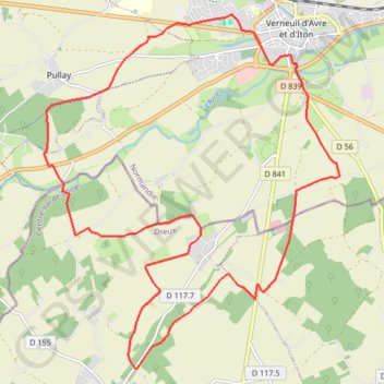 Itinéraire Randonnée des sangliers, distance, dénivelé, altitude, carte, profil, trace GPS