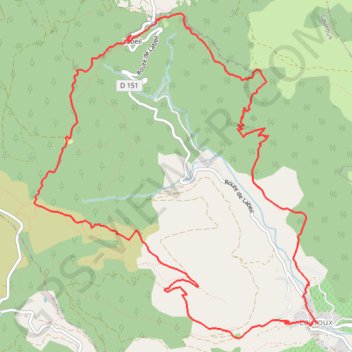 Itinéraire Les corniches de Lauroux, distance, dénivelé, altitude, carte, profil, trace GPS