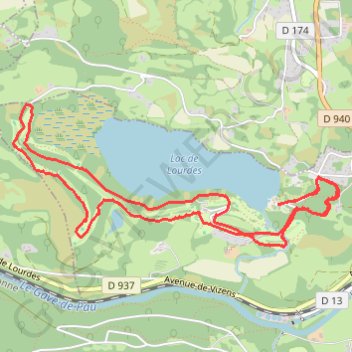 Itinéraire Lourdes Trail, distance, dénivelé, altitude, carte, profil, trace GPS