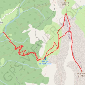 Itinéraire Le Ratier, distance, dénivelé, altitude, carte, profil, trace GPS