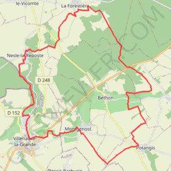 Itinéraire Val de Noxe, distance, dénivelé, altitude, carte, profil, trace GPS