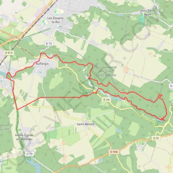 Itinéraire VAUX DE CERNAY, distance, dénivelé, altitude, carte, profil, trace GPS