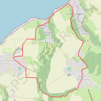 Itinéraire Boucle des Falaises - Sassetot-le-Mauconduit, distance, dénivelé, altitude, carte, profil, trace GPS