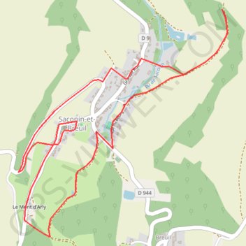 Itinéraire Le vallon de la mémoire, distance, dénivelé, altitude, carte, profil, trace GPS