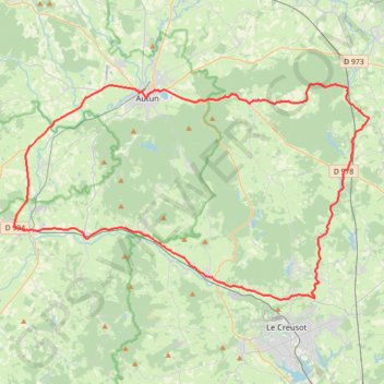 Itinéraire Bas de Canada par Bouvier, distance, dénivelé, altitude, carte, profil, trace GPS