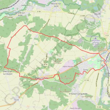 Itinéraire De Janville-sur-Juine à La Ferté-Alais, distance, dénivelé, altitude, carte, profil, trace GPS