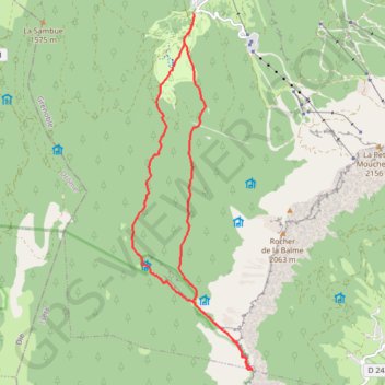 Itinéraire Le Rocher du Playnet depuis Corrençon, distance, dénivelé, altitude, carte, profil, trace GPS