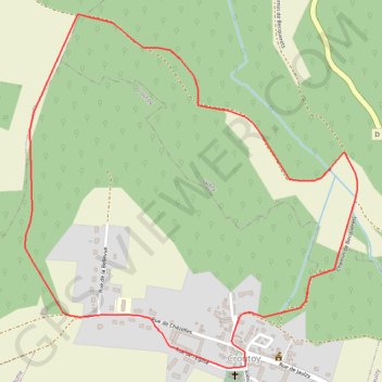 Itinéraire Circuit des 2 côtes - Croutoy, distance, dénivelé, altitude, carte, profil, trace GPS