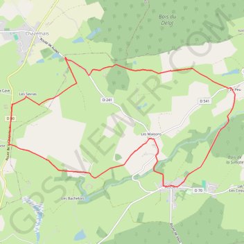Itinéraire AUDES 12.8km, distance, dénivelé, altitude, carte, profil, trace GPS