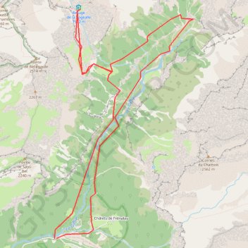 Itinéraire Vallée du Giffre, Cirque du Fer-à-Cheval, le Bout du monde, distance, dénivelé, altitude, carte, profil, trace GPS
